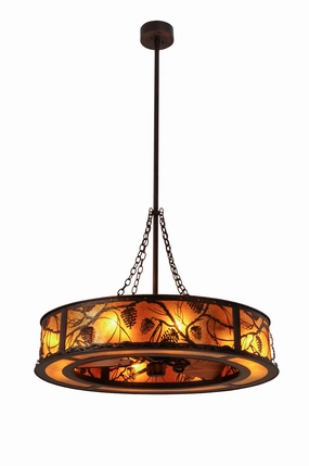 Whispering Pines Eight Light Chandel-Air quiet small fans for desk or nightstand