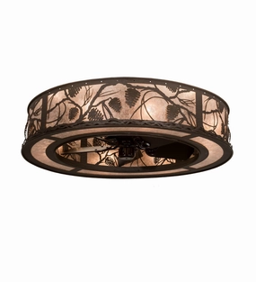 Whispering Pines Eight Light Chandel-Air lightweight fans for moving around easily