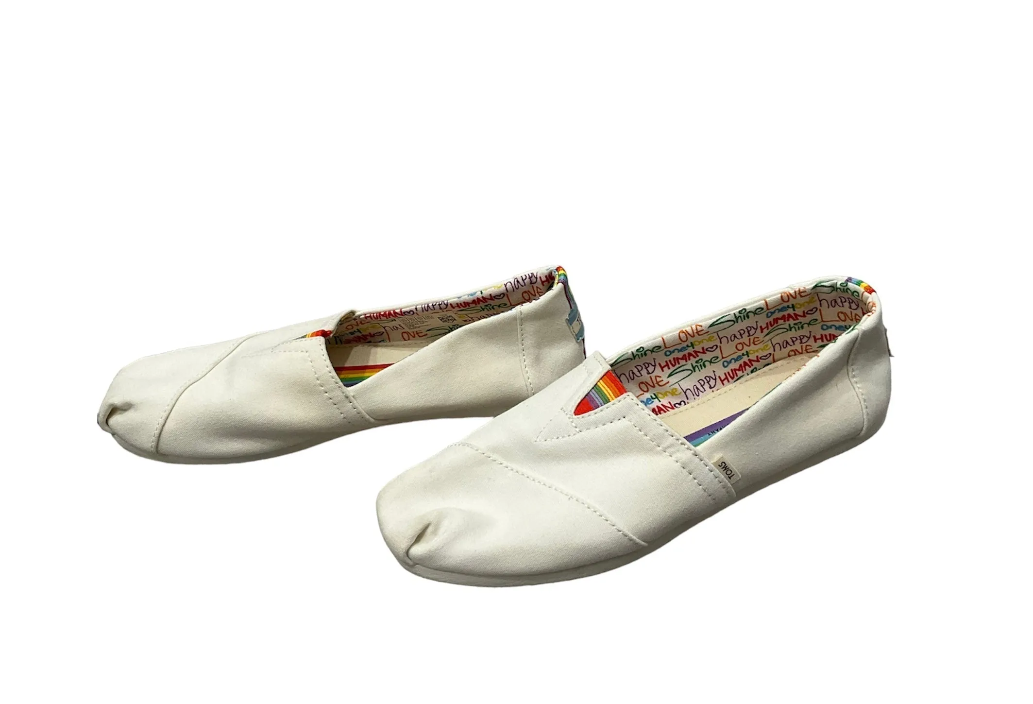 White Shoes Flats Other Toms, Size 6.5 toms