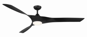 Willow XL 70"Ceiling Fan Matte Black oscillating electric fans for full room circulation