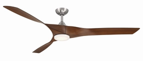 Willow XL 70"Ceiling Fan Nickel home fans with built-in timer settings