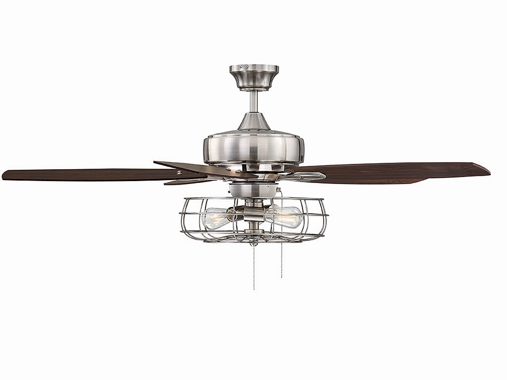 Wind Star 52" Ceiling Fan Brushed Pewter