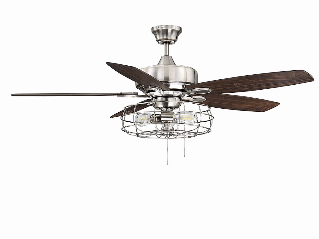 Wind Star 52" Ceiling Fan Brushed Pewter