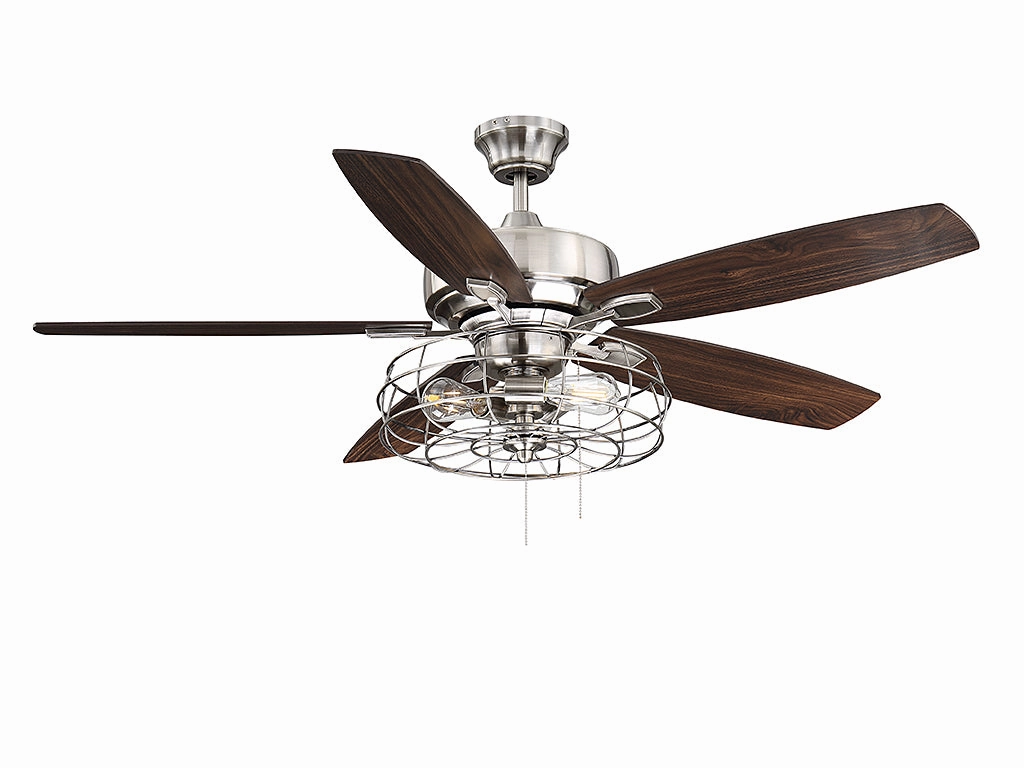 Wind Star 52" Ceiling Fan Brushed Pewter
