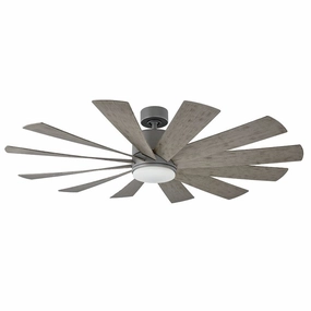 Windflower 60"Ceiling Fan Graphite/Weathered Gray weatherproof fans for outdoor environments