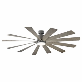 Windflower 80"Ceiling Fan Graphite/Weathered Gray weatherproof fans for outdoor environments