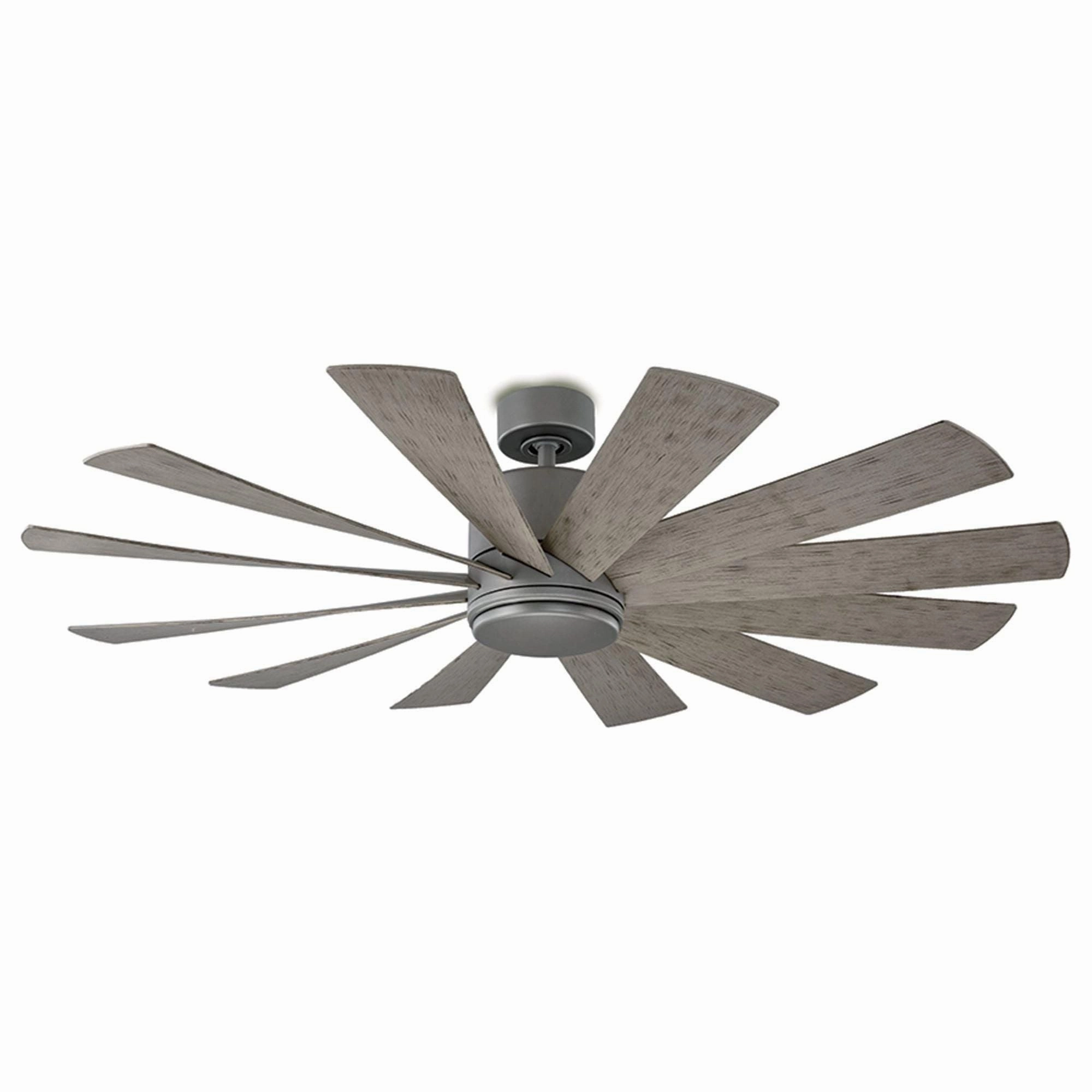 Windflower Indoor/Outdoor 12-Blade 60" Smart Ceiling Fan with LED Light Kit