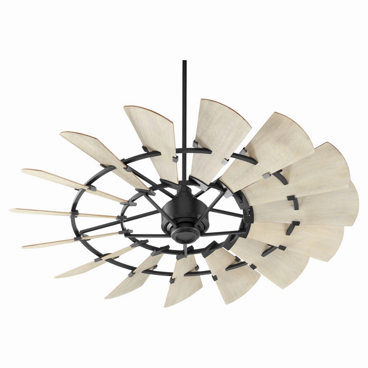 Windmill 60"Ceiling Fan Textured Black portable medium fans with handle design