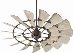 Windmill 60"Patio Fan Oiled Bronze sleek design electric fans for modern homes