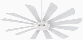 Windmolen 65" Ceiling Fan Textured White weatherproof fans for outdoor environments