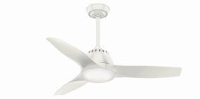 Wisp 44"Ceiling Fan Fresh White portable small fans for everyday use