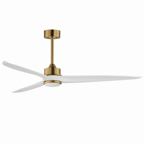 Woodwind 80"Ceiling Fan Natural Aged Brass large electric fans for spacious rooms