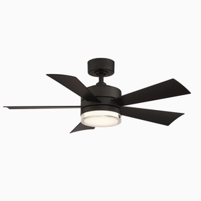 Wynd 42"Ceiling Fan Matte Black weatherproof fans for outdoor environments
