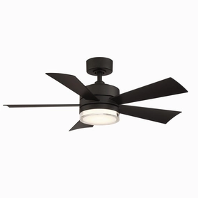 Wynd 42"Ceiling Fan Matte Black weatherproof fans for outdoor environments