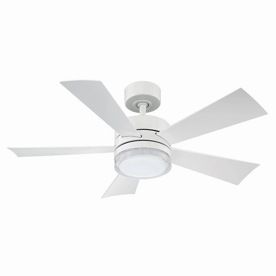 Wynd 42"Ceiling Fan Matte White weatherproof fans for outdoor environments