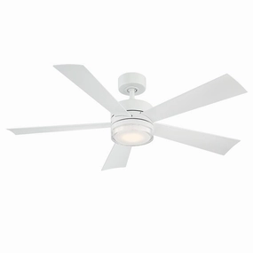 Wynd 52"Ceiling Fan Matte White multi-speed fans with easy controls