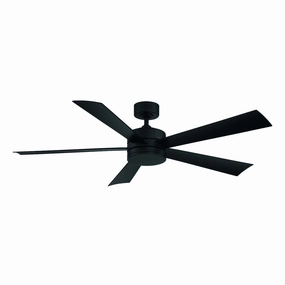 Wynd 60"Ceiling Fan Matte Black whisper-quiet fans for bedrooms and offices