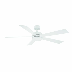 Wynd 60"Ceiling Fan Matte White weatherproof fans for outdoor environments