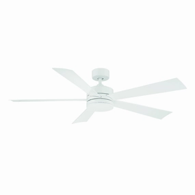 Wynd 60"Ceiling Fan Matte White weatherproof fans for outdoor environments