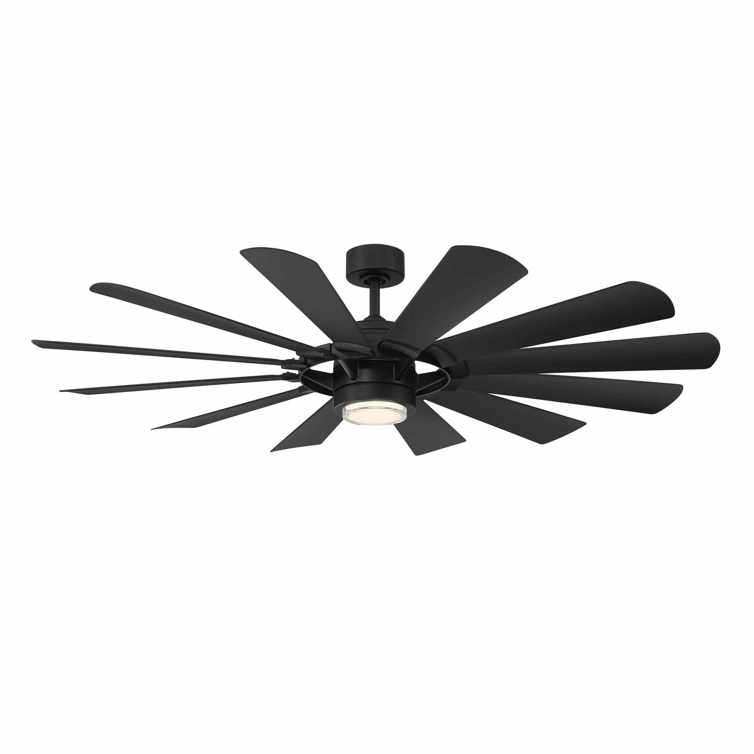 Wynd Mill 65"Ceiling Fan Matte Black weatherproof fans for outdoor environments