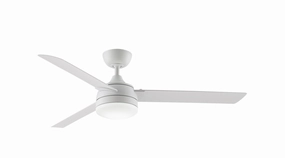 Xeno Wet 56"Ceiling Fan Matte White weatherproof fans for outdoor environments