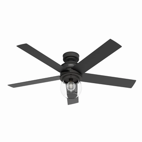 Xidane 52"Ceiling Fan Matte Black quiet medium fans for living room use
