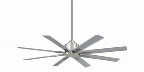 Xtreme H20 52" 52" Ceiling Fan Brushed Nickel Wet outdoor exterior fans for patio cooling