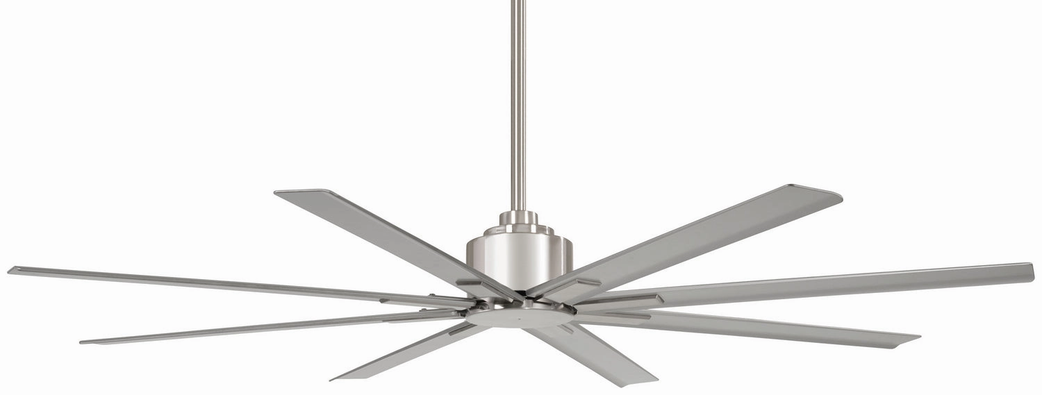 Xtreme H2O 65" 65" Ceiling Fan Brushed Nickel Wet weatherproof fans for outdoor environments