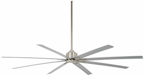 Xtreme H2O 84" 84"Outdoor Ceiling Fan Brushed Nickel Wet weatherproof fans for outdoor environments