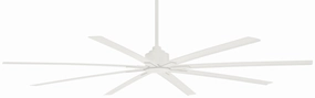 Xtreme H2O 84" 84"Outdoor Ceiling Fan Flat White quiet electric fans for home use
