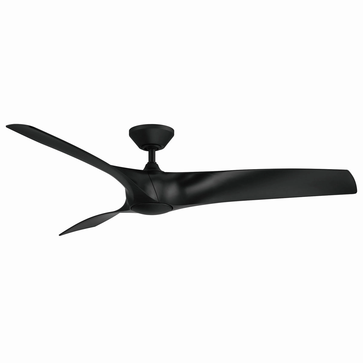 Zephyr 62"Ceiling Fan Matte Black weatherproof fans for outdoor environments