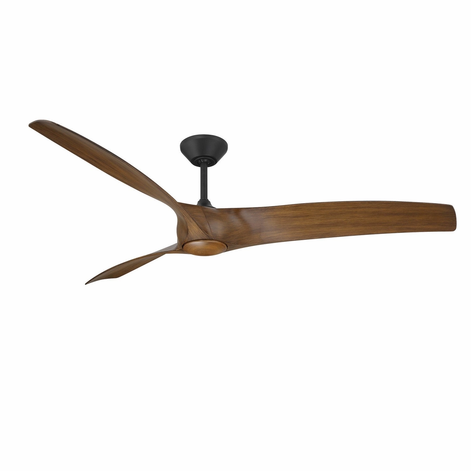 Zephyr 72"Ceiling Fan Matte Black/Distressed Koa outdoor exterior fans for patio cooling