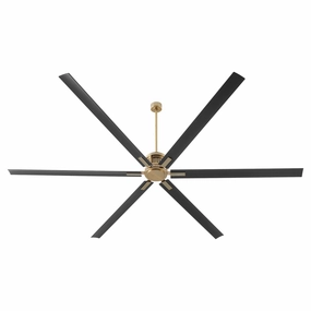 Zeus 120" Ceiling Fan Aged Brass lightweight fans for moving around easily