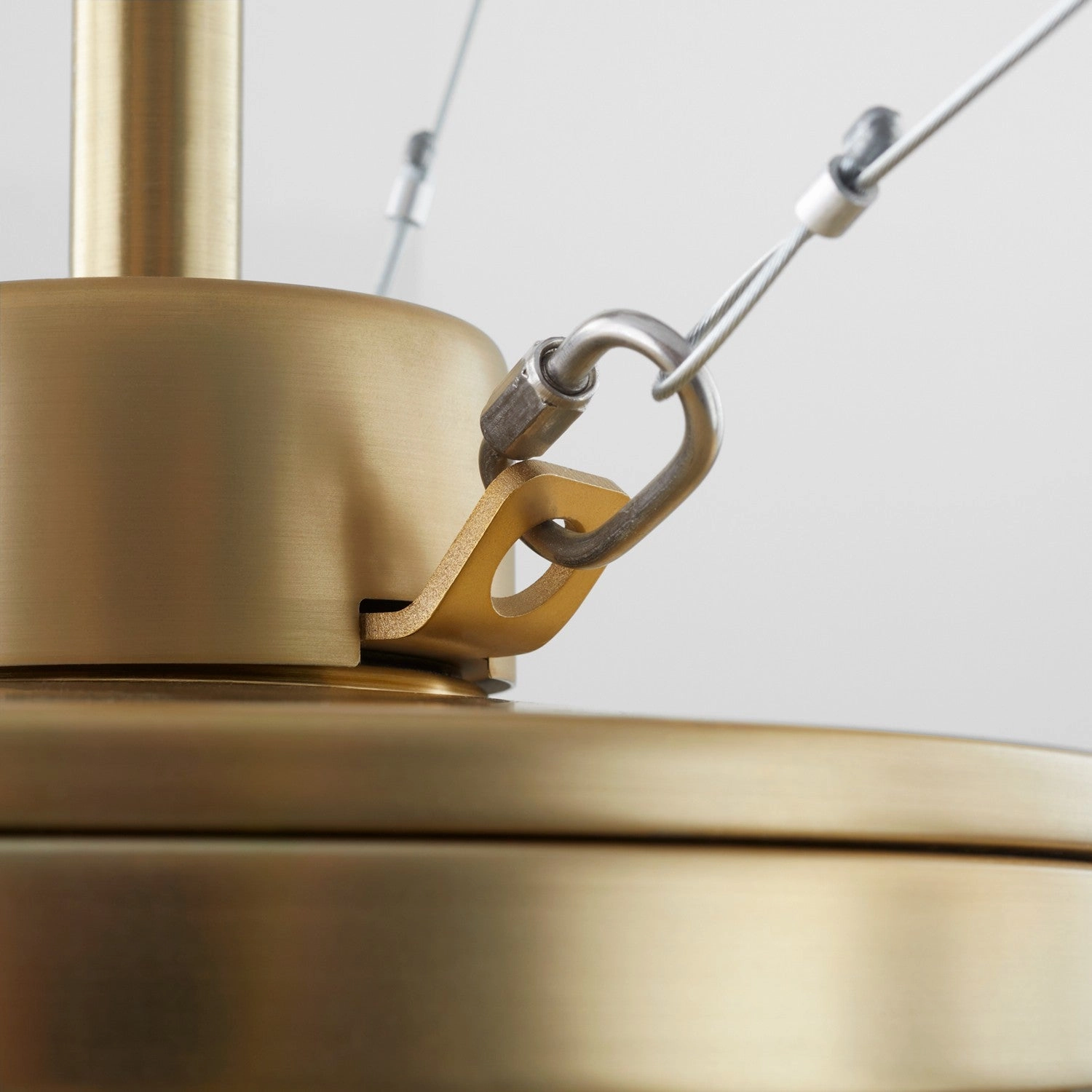Zeus 120" Ceiling Fan Aged Brass