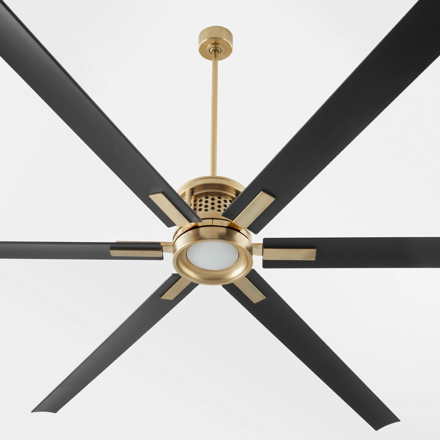 Zeus 120" Ceiling Fan Aged Brass