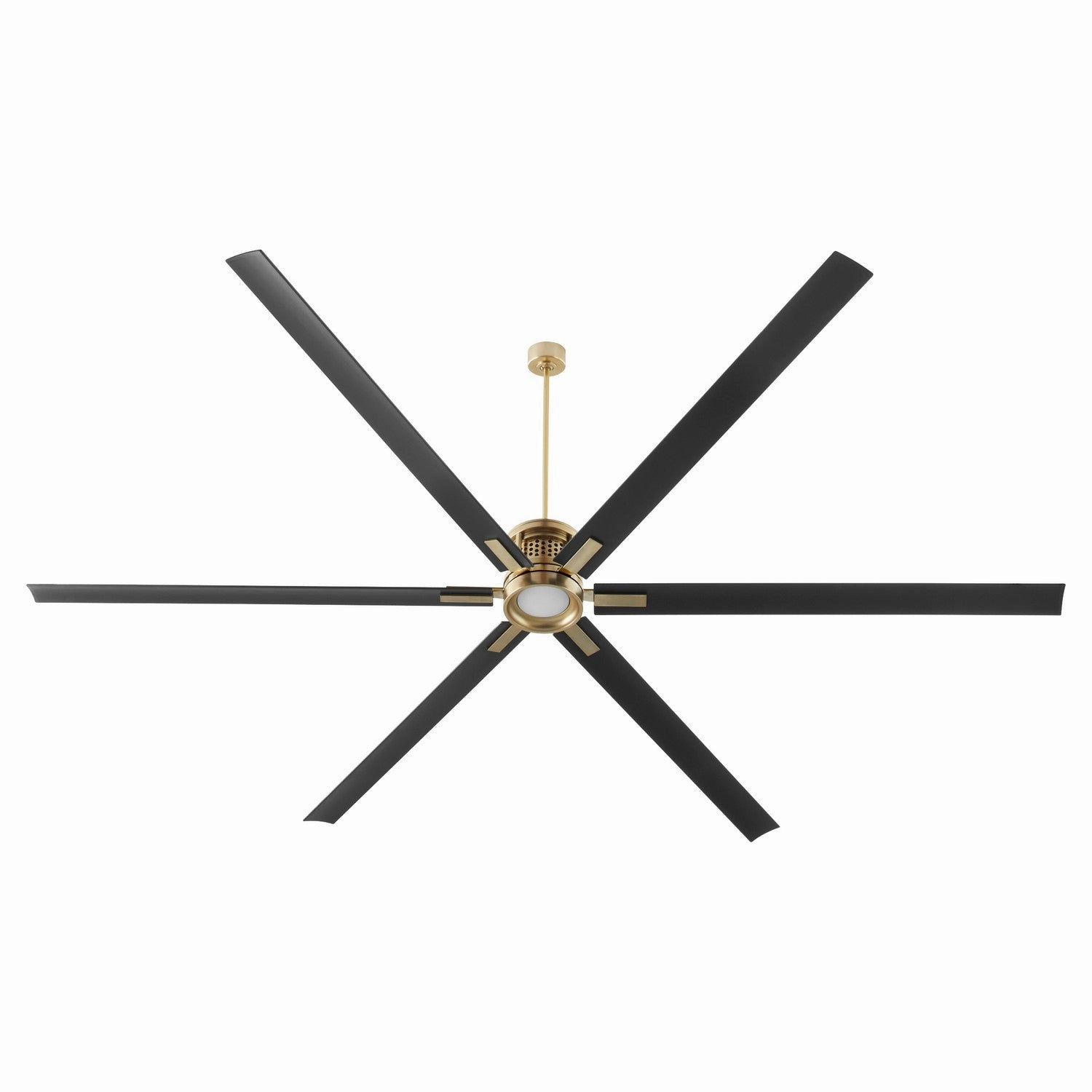 Zeus 120" Ceiling Fan Aged Brass
