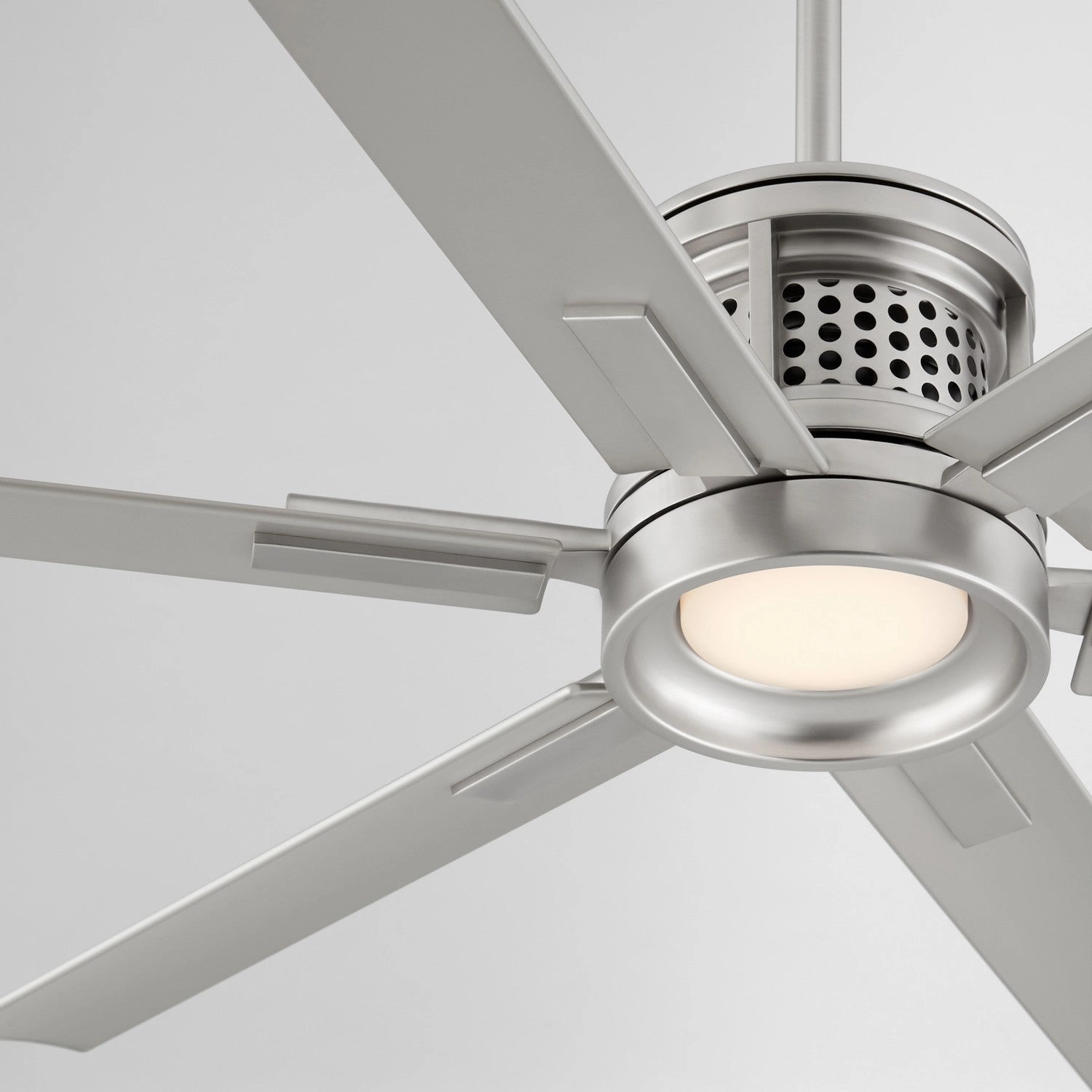 Zeus 65" Patio Fan Satin Nickel