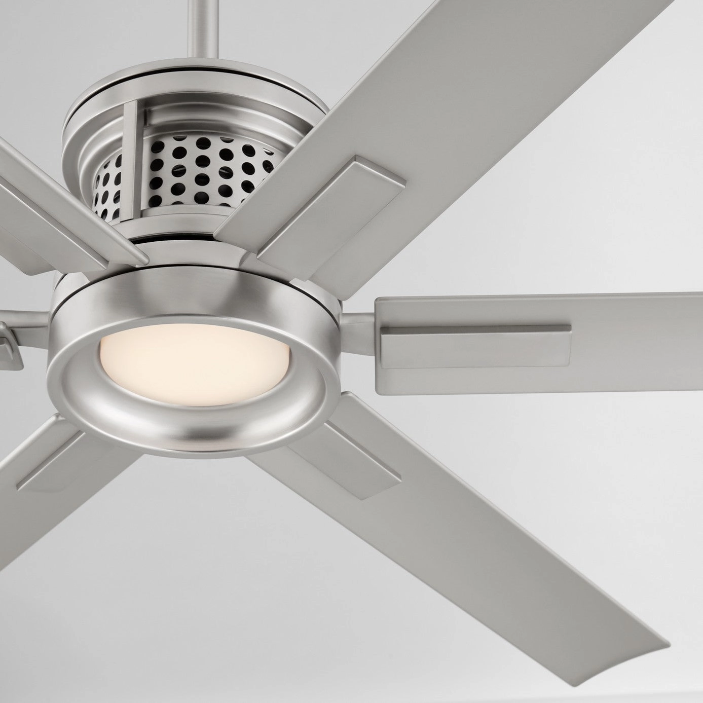 Zeus 65" Patio Fan Satin Nickel