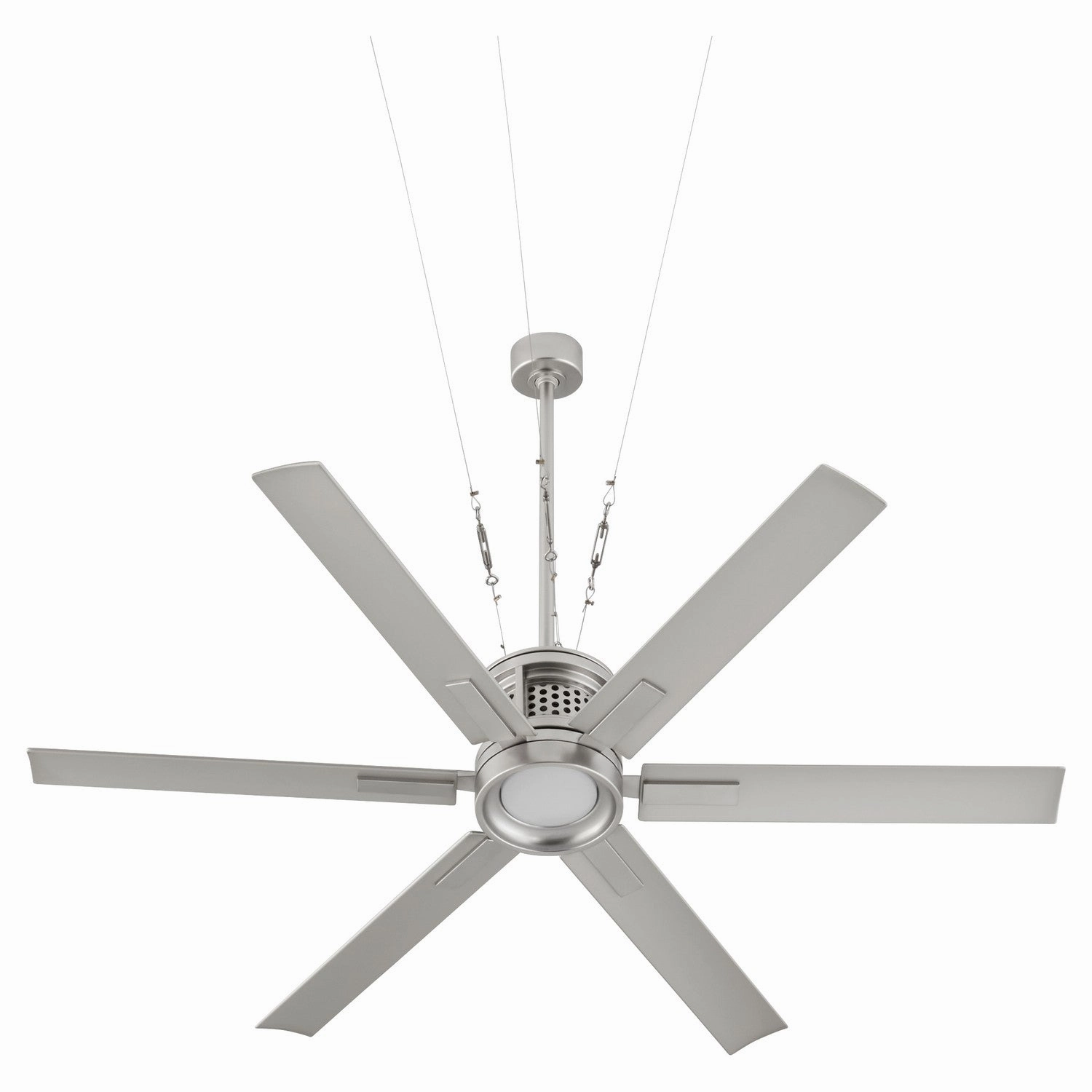 Zeus 65" Patio Fan Satin Nickel