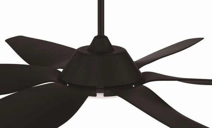 Zoom 66"Ceiling Fan Flat Black